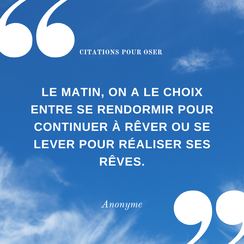 citation pour réaliser ses rêves, comme sauter en parachute